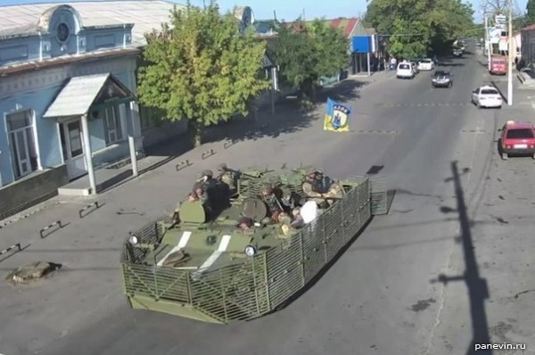 БТР ВСУ на улице