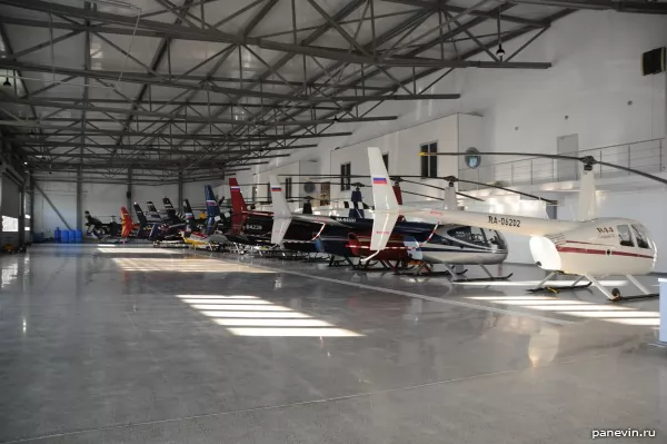 Helicopter's hangar