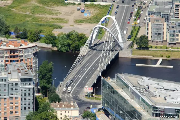 Lazarevsky bridge through Small Nevka