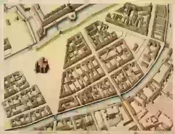 Аксонометрический план Исаакиевской площади, 1796–1800 годы