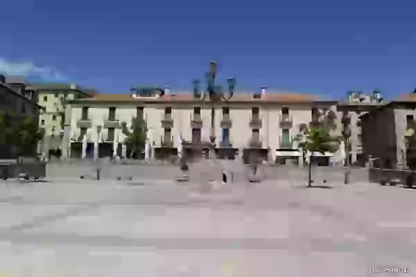 Lantern on the square. El Escorial