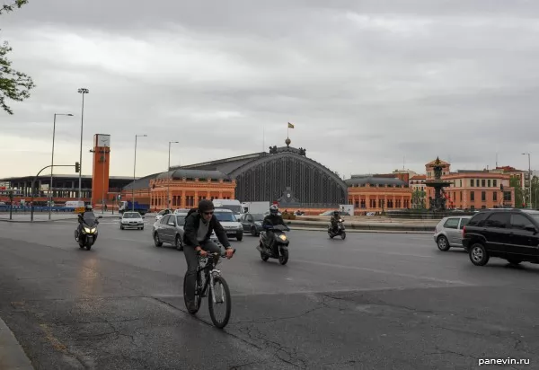 Building of the main station in Madrid