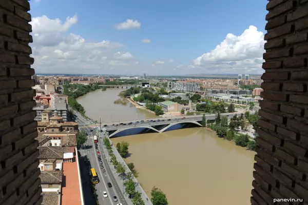 View Zaragoza from a belltower