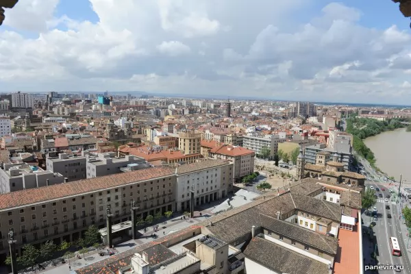 View Zaragoza from a belltower