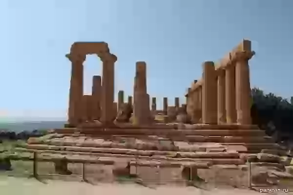Greek Hera Temple ruins