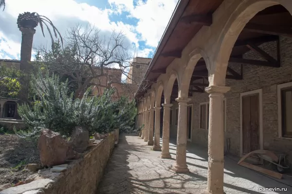 Internal court yard of a monastery of Jesus Christ in Corleone