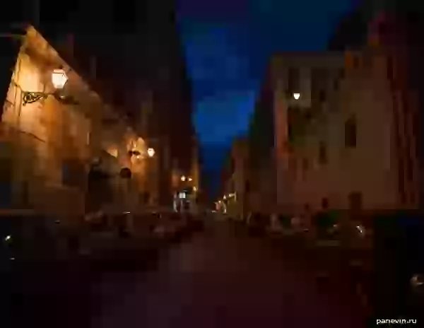 Night small street