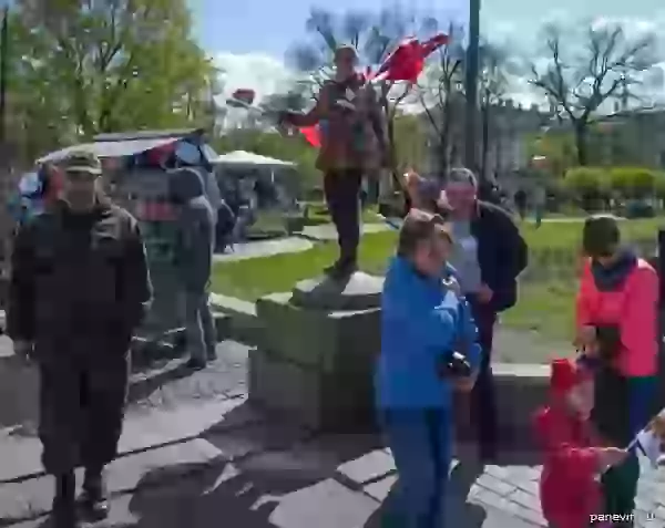 Seller of flags