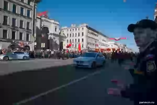 Beginning of procession «Immortal regiment»