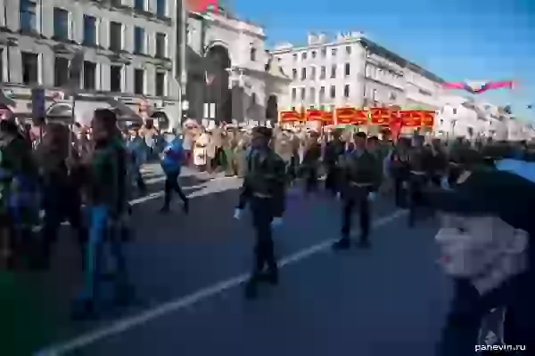 Beginning of procession «Immortal regiment»