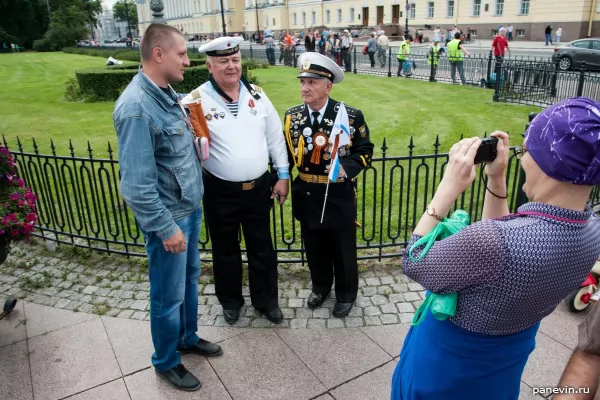 Photo with the veteran of Navy