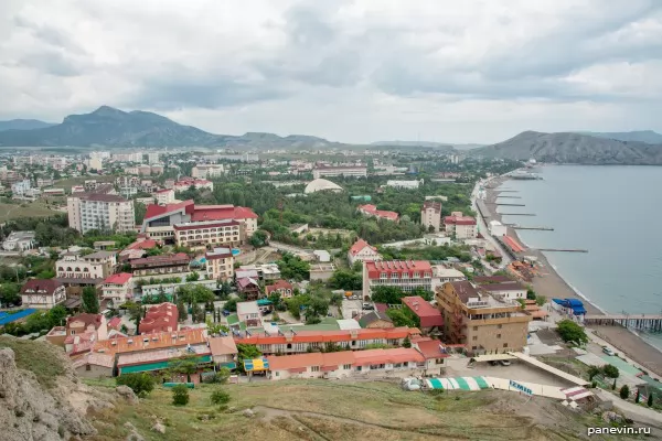 Sudak, coast of Black sea