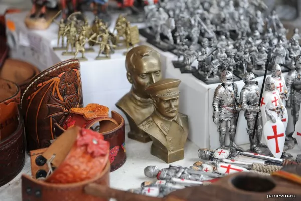 Souvenirs. Dzerzhinsky, Stalin, knights