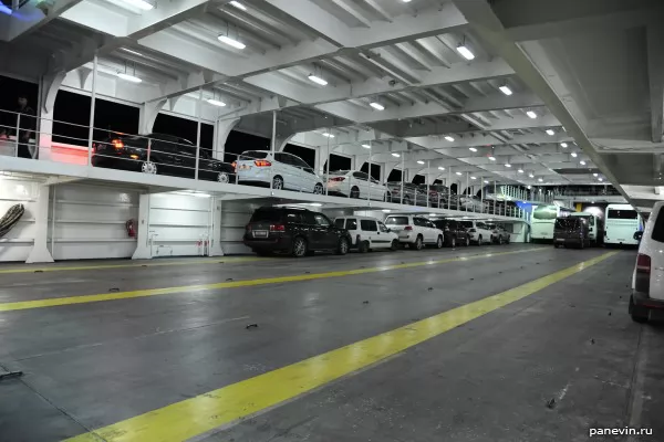  Top automobile deck of the ferry