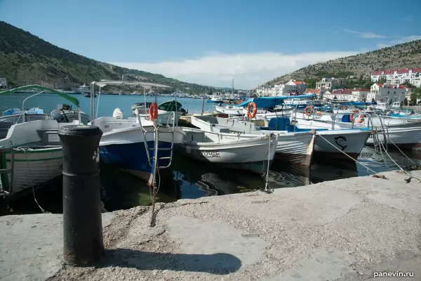 Boats at a mooring