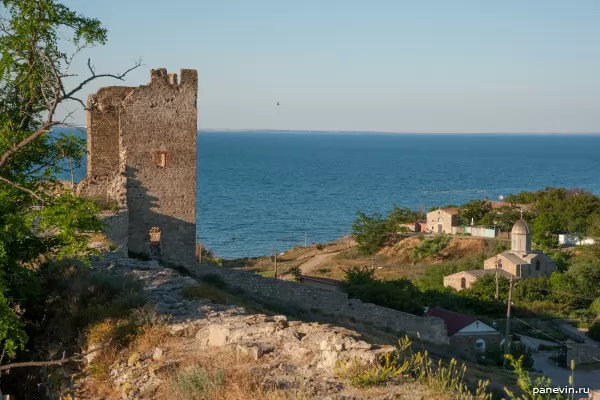 One of towers of the Genoese fortress