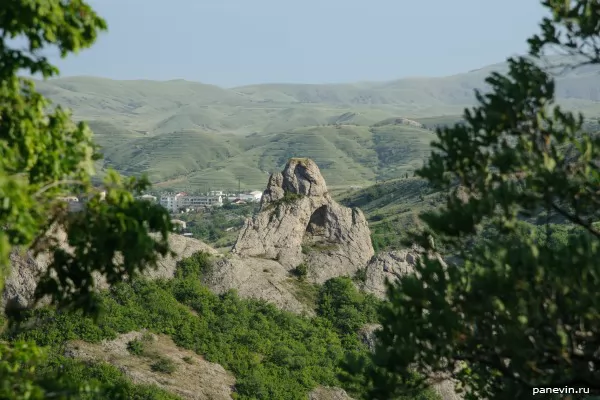 Platform in a rock