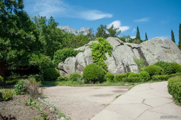 Huge boulder
