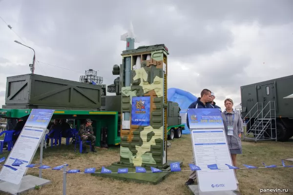 Зенитный ракетный модуль в разрезе