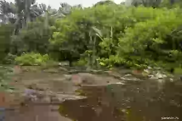 Above the cascade of falls