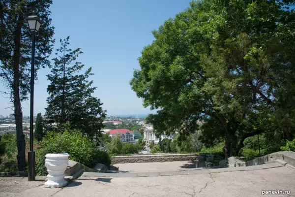 Вид на Севастополь, площадь Нахимова, с Малахова кургана