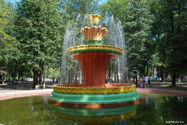 Fountain in narcotic colours