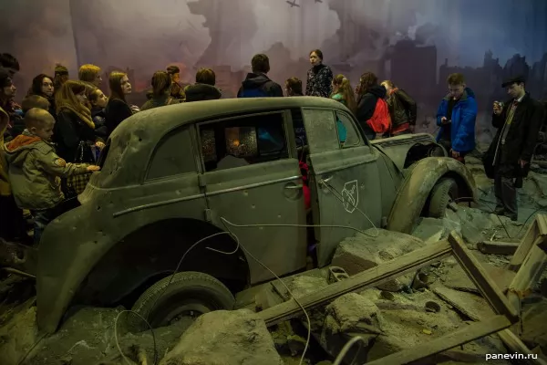 Broken car of division SS «Vallonia»