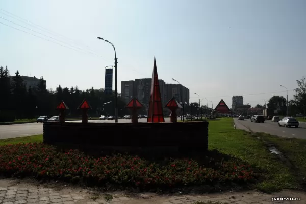 Avenue of lanterns once was red