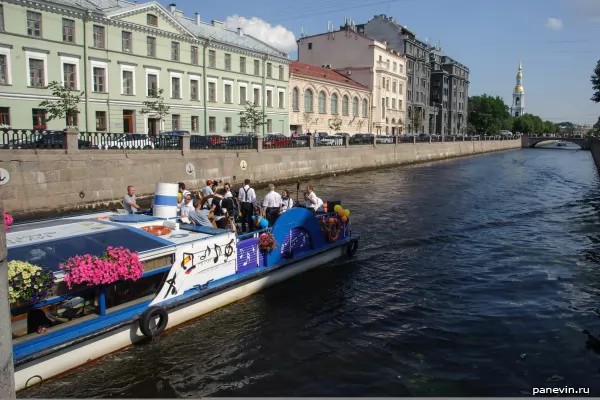 Participant of a celebration on Krjukov channel after performance