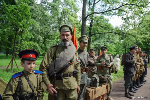 Строй русской пехоты от Первой до Второй Мировой войны