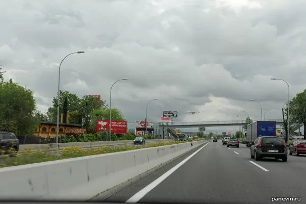 Dividers on a highway