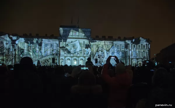 Mariinsky palace, light festival