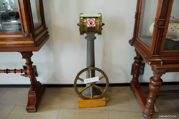  Telegraph and wheel of steam-engine of trawler «Fuse»