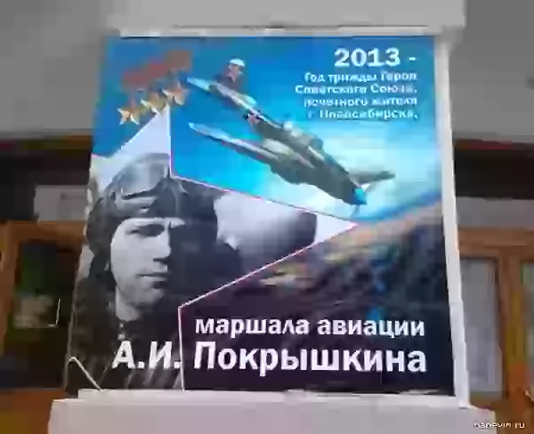 Плакат — 2013 год Покрышкина в Новосибирске