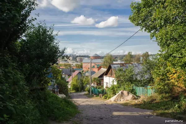 Small street in a private sector