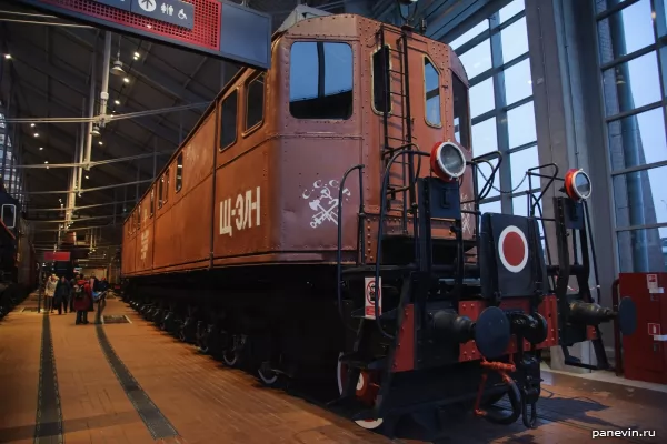 Skilled diesel locomotive Sch-EL-1 of system of Ja. M. Gakkel