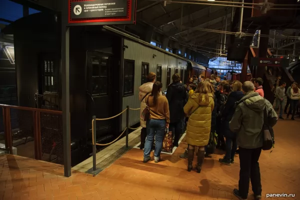 Excursion in a museum of the railways of Russia