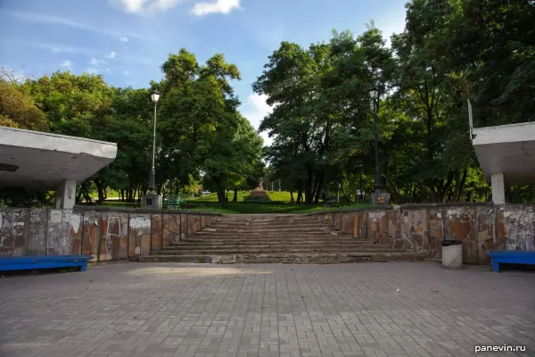 Bus stop of times of the USSR