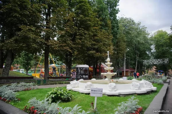 Fountain and flower avenue