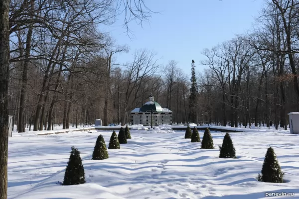 Avenue, a fountain, pavilion «Voliary»