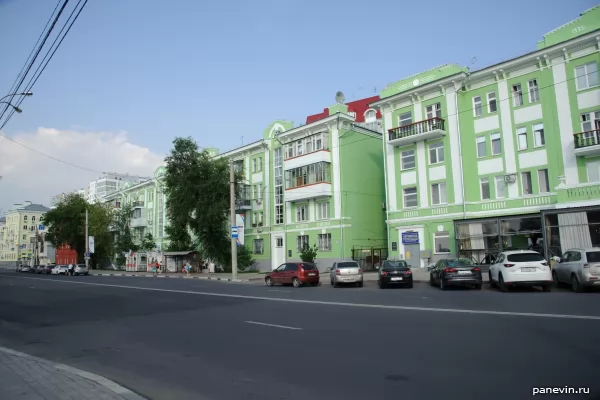 Houses along Maxim Gorky Street
