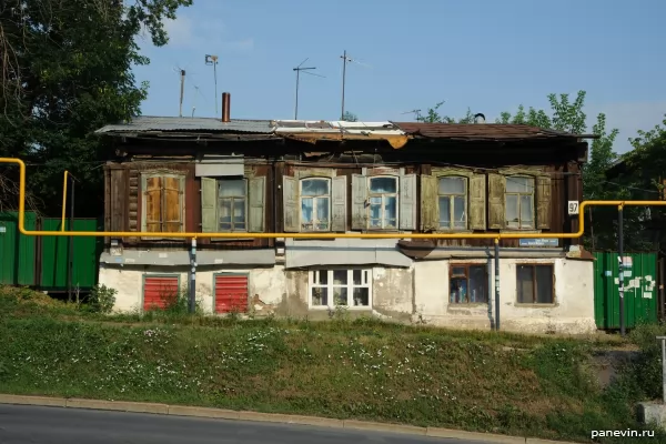 Old wooden carved house