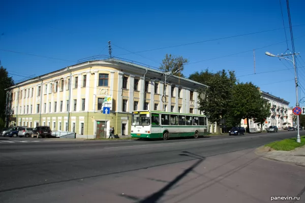 Stalin`s times building on Fedorovsky Stream Street