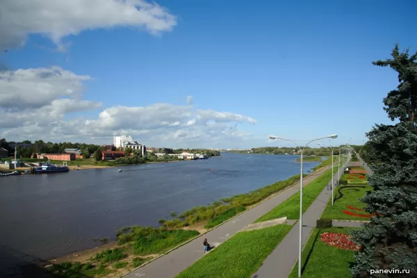 View of the Volkhov and the Alexander Nevsky Embankment