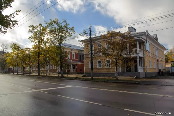 Wooden houses along Herzen Street