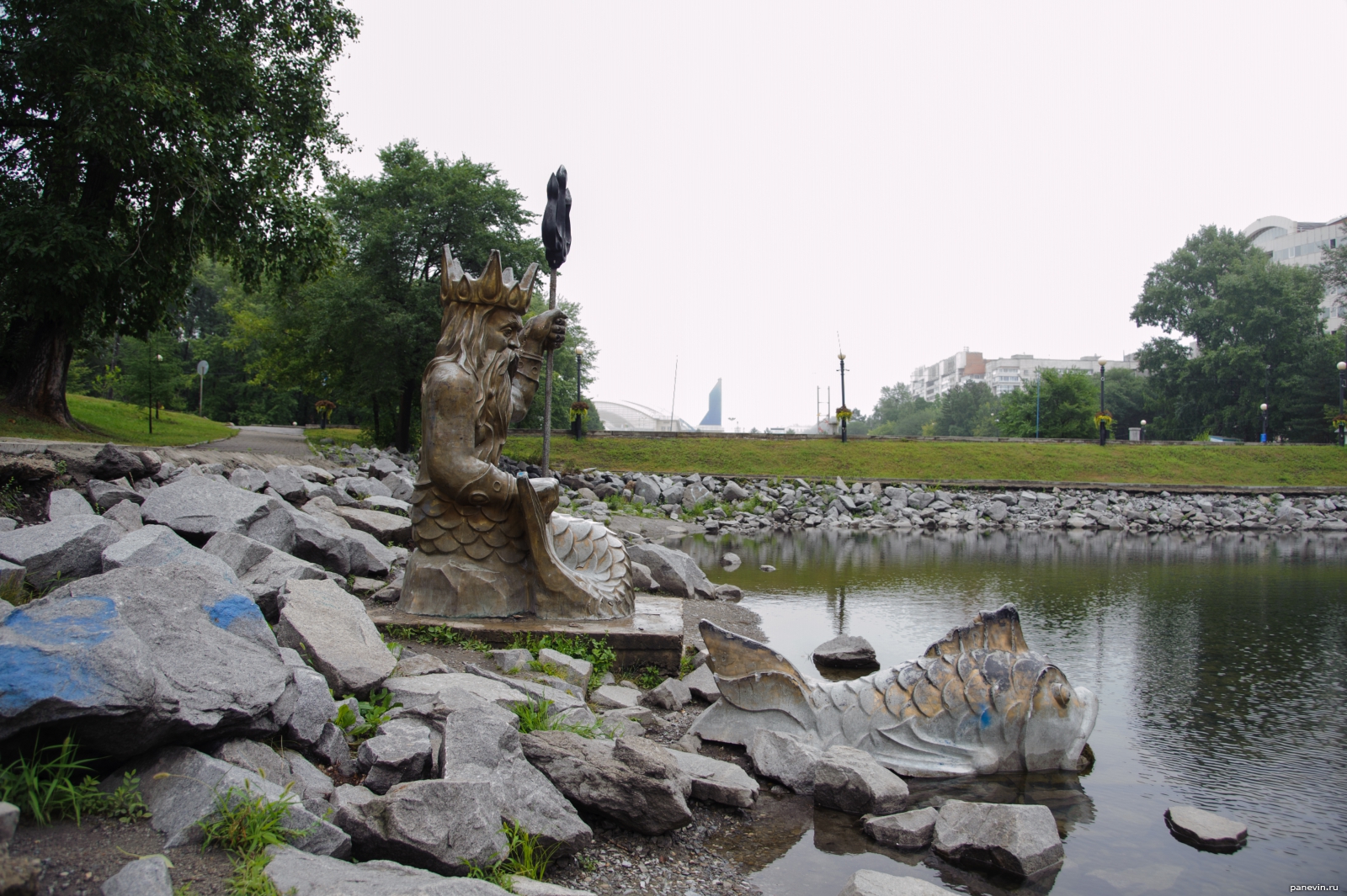 Скульптура Нептун, Хабаровск, парк «Динамо»