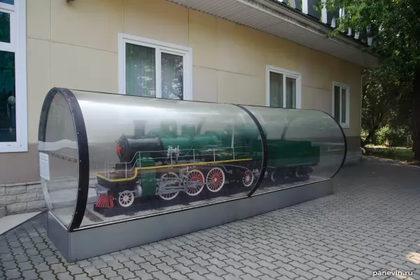 The first steam train of the children's railway