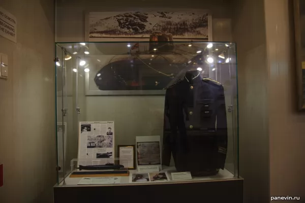 Submarine commander’s tunic and AP memory stand Kursk