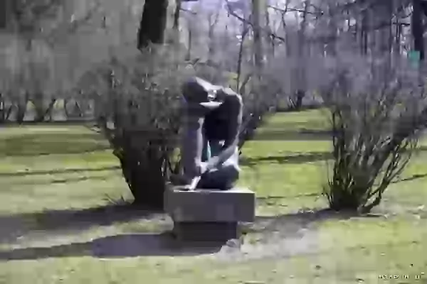 Sculpture "Seated Girl"