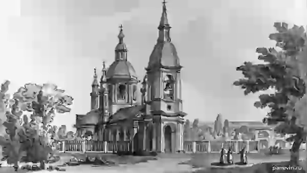 St. Andrew's Cathedral, 19th century drawing